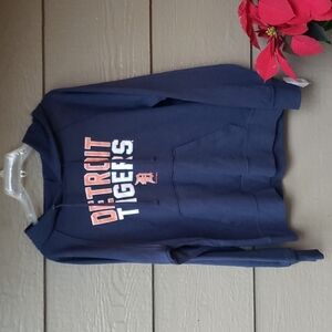 Detroit Tigers Hoodie Navy Pullover MLB Licensed